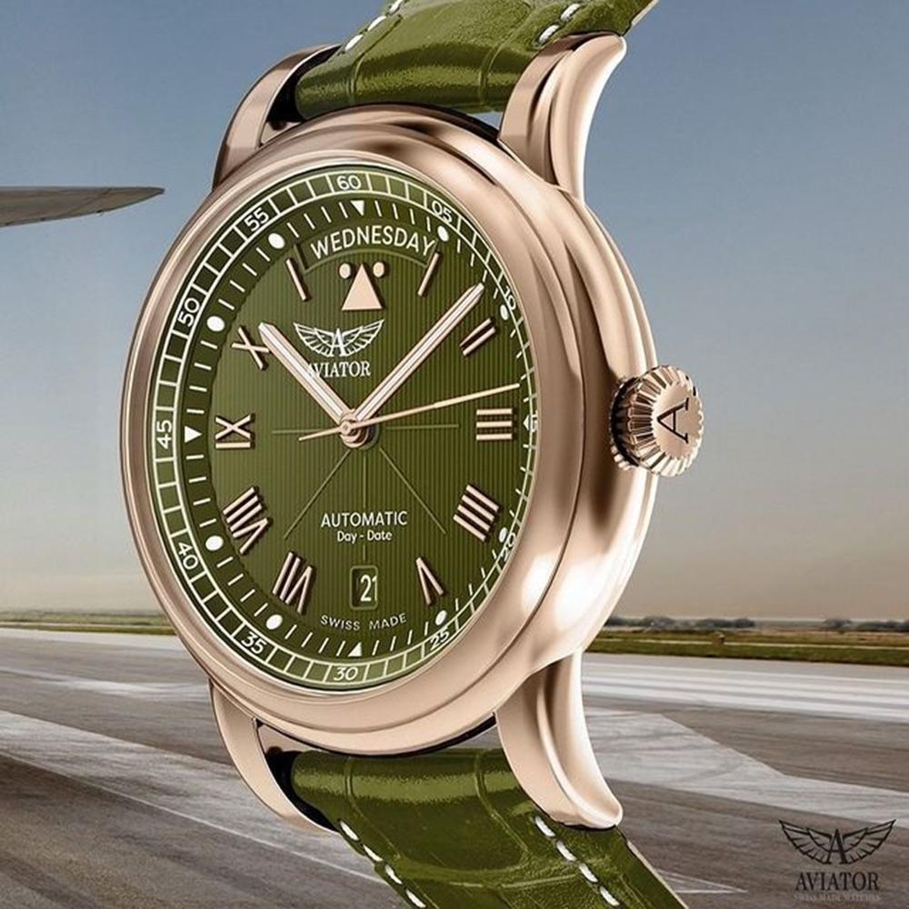 DOUGLAS DAY-DATE 41 飛行員機械腕錶