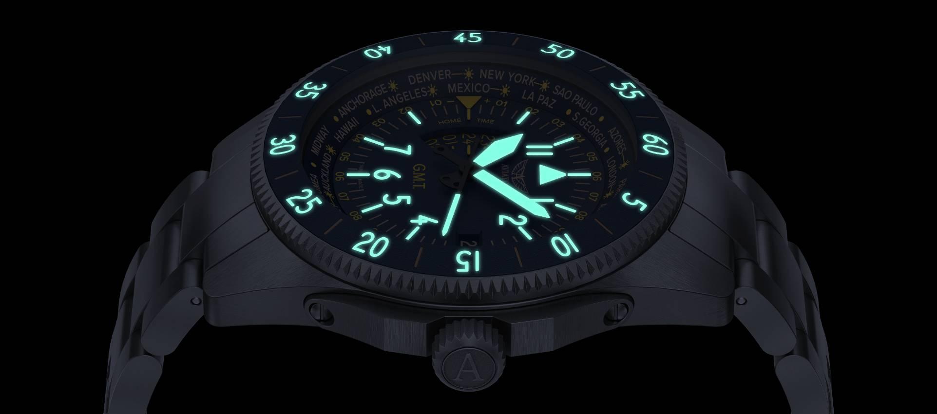 AIRACOBRA GMT 飛行員腕錶