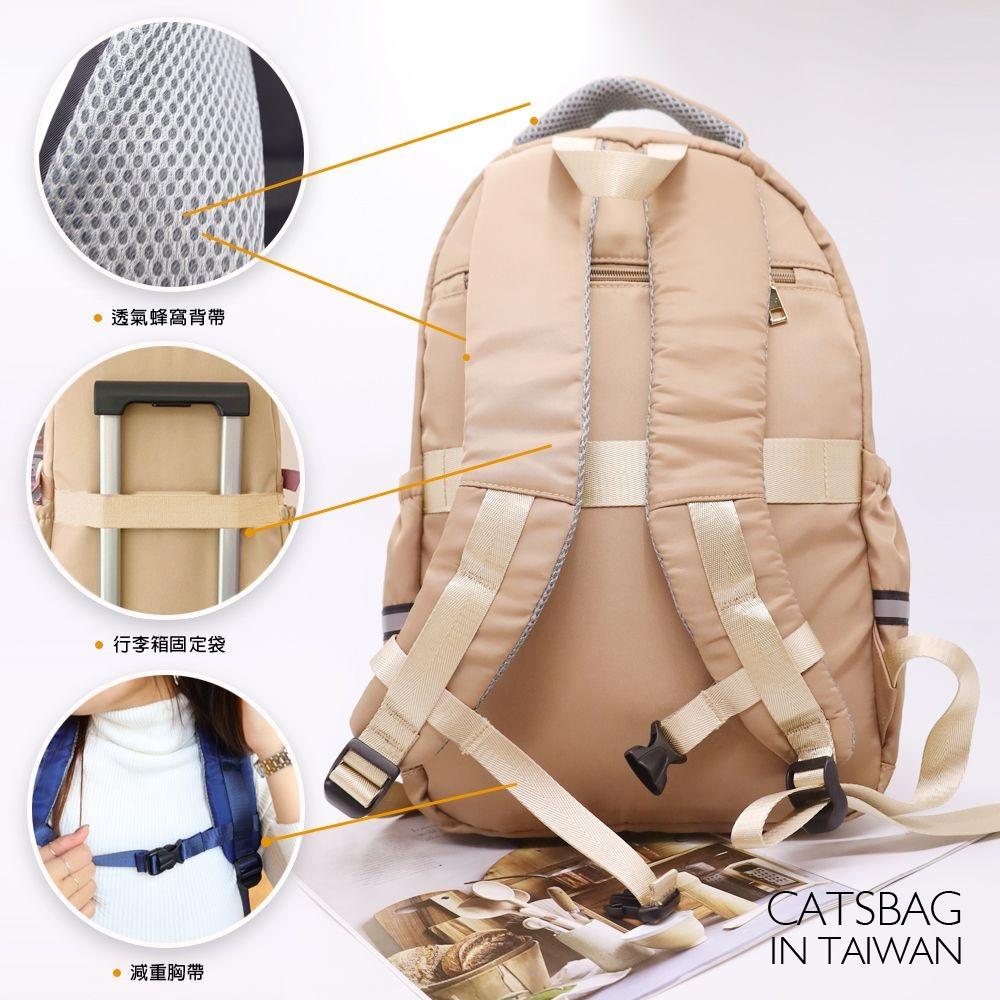 現貨👍尼龍大容量後背包 透氣減壓後背包 出國必備 可套拉桿旅行箱 2004  | Catsbag Shop