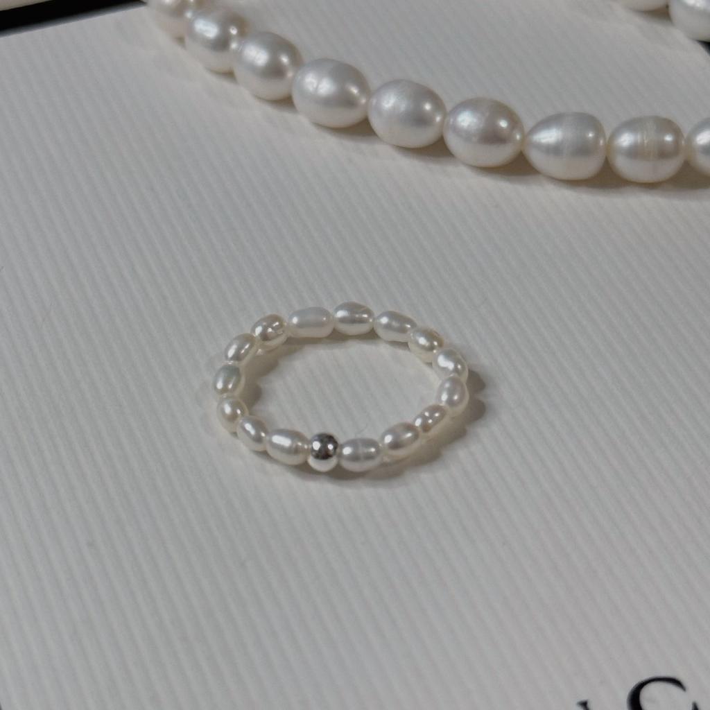S925純銀 ❘ 天然珍珠手工戒指