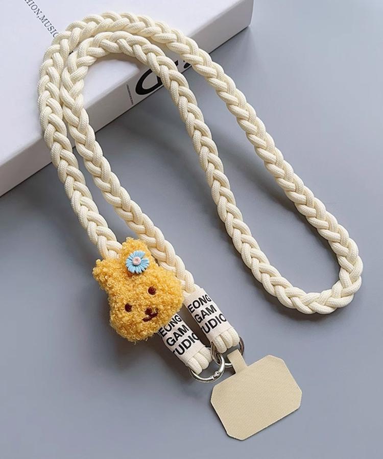 可愛兔兔編織手機吊繩