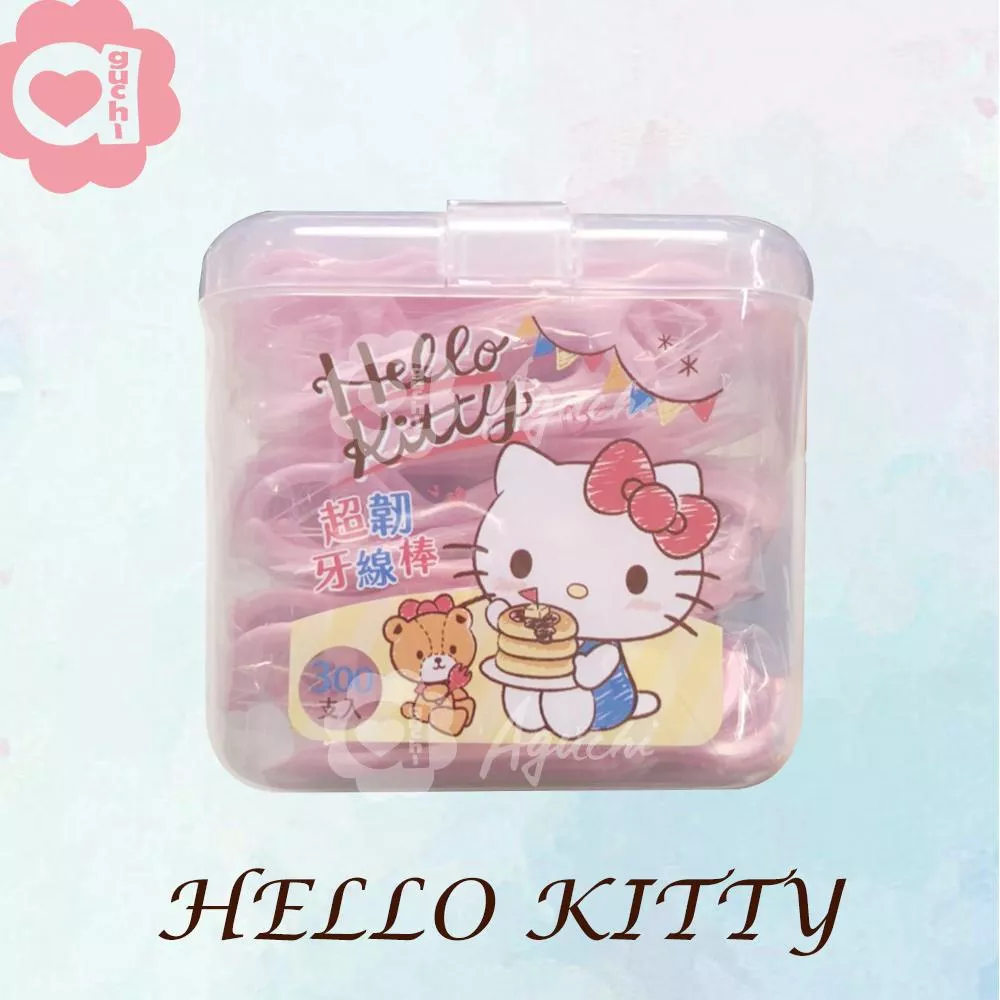 Hello Kitty 凱蒂貓超韌牙線棒 300支(盒裝)
