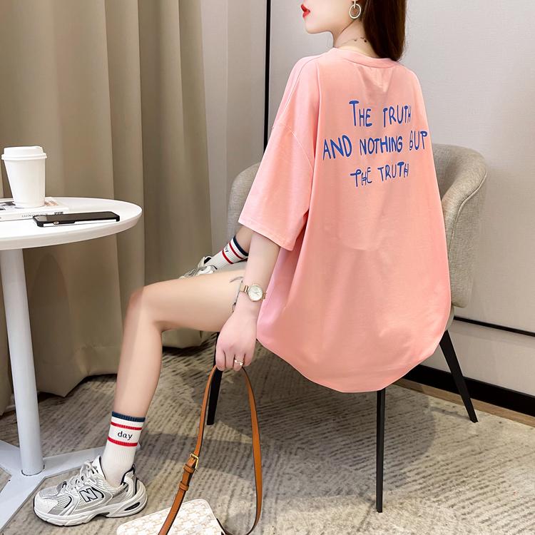 夏季韓版寬鬆大碼卡通女孩印花短袖T桖女潮3色 M-2XL