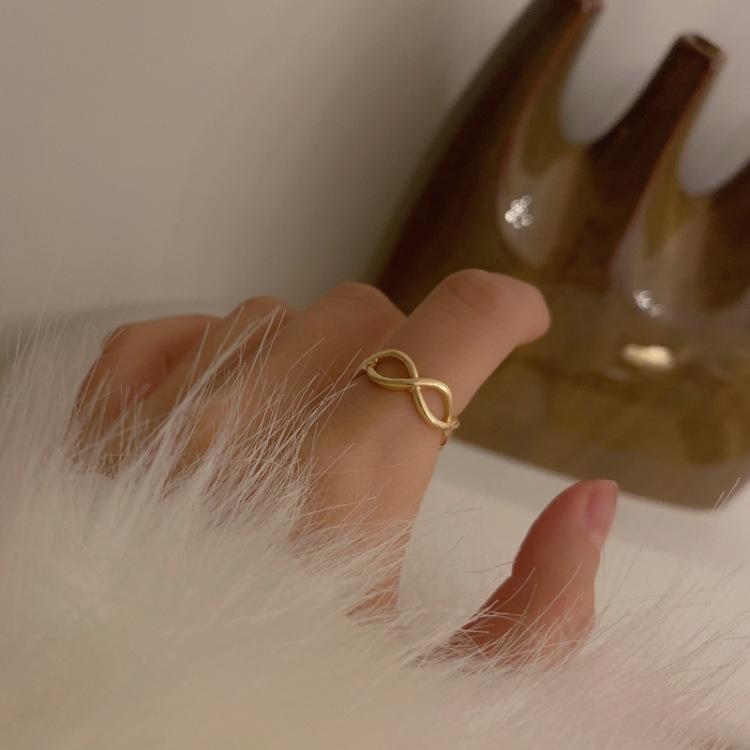 個性簡約鏤空波浪狀金屬時尚設計開口戒氣質歐美手飾