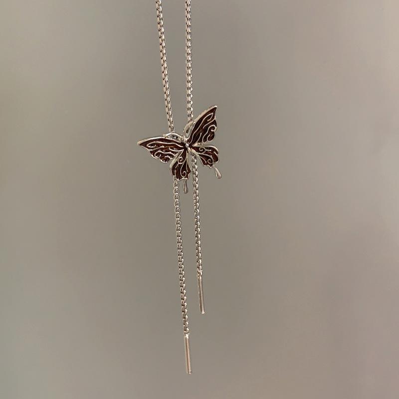 小眾金屬蝴蝶氣質甜酷時髦鎖骨鏈