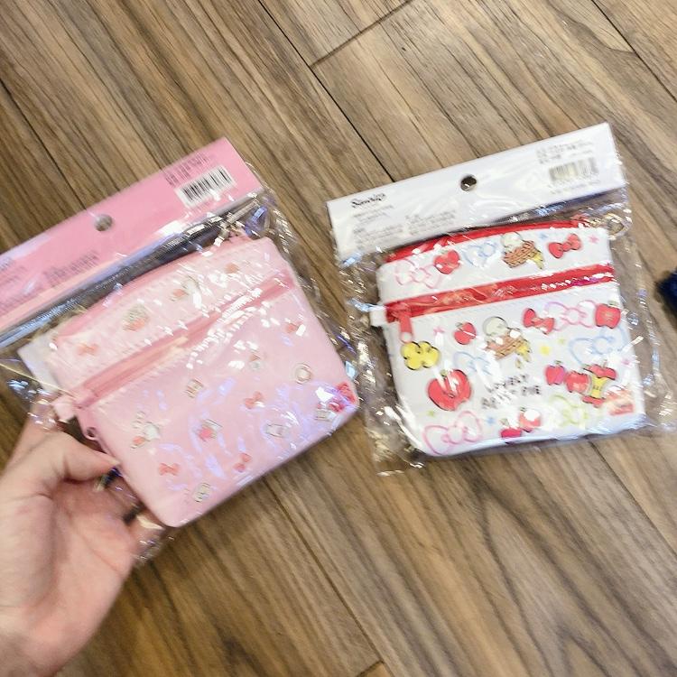 Hello Kitty 雙層皮革零錢包 卡片包