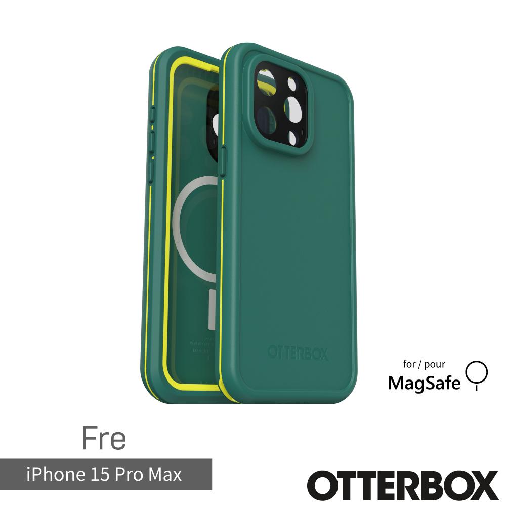OtterBox LifeProof iPhone 15 Pro Max 6.7吋 Fre 全方位防水/雪/震/泥 保護殼-綠 (支援MagSafe)