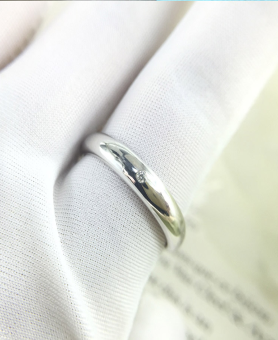 46高碳鑽鑽戒結婚戒指環一對t家純銀情侶原創設計訂莫桑石鉑金