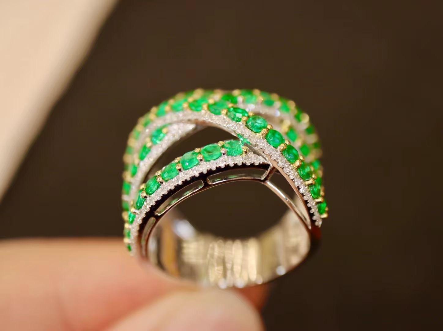 天然祖母綠戒指2.1克拉