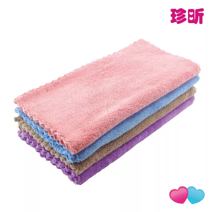 【珍昕】質感淡雅珊瑚絨吸水柔軟毛巾 4款顏色 70x35cm 珊瑚絨 親膚 毛巾