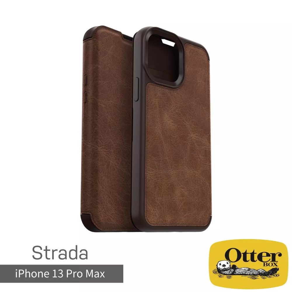 OtterBox iPhone 13 Pro Max Strada步道者系列真皮掀蓋保護殼