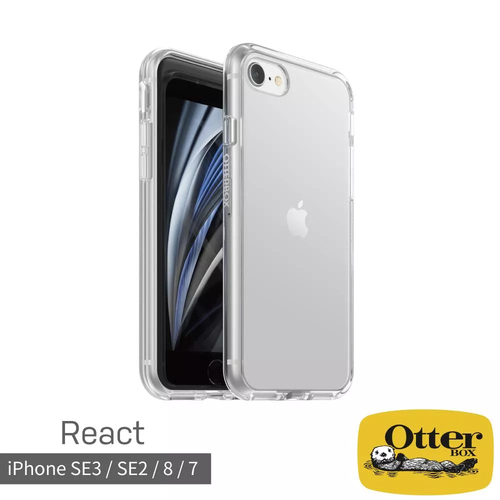 OtterBox iPhone SE3 / SE2 / 8 / 7 React 輕透防摔殼