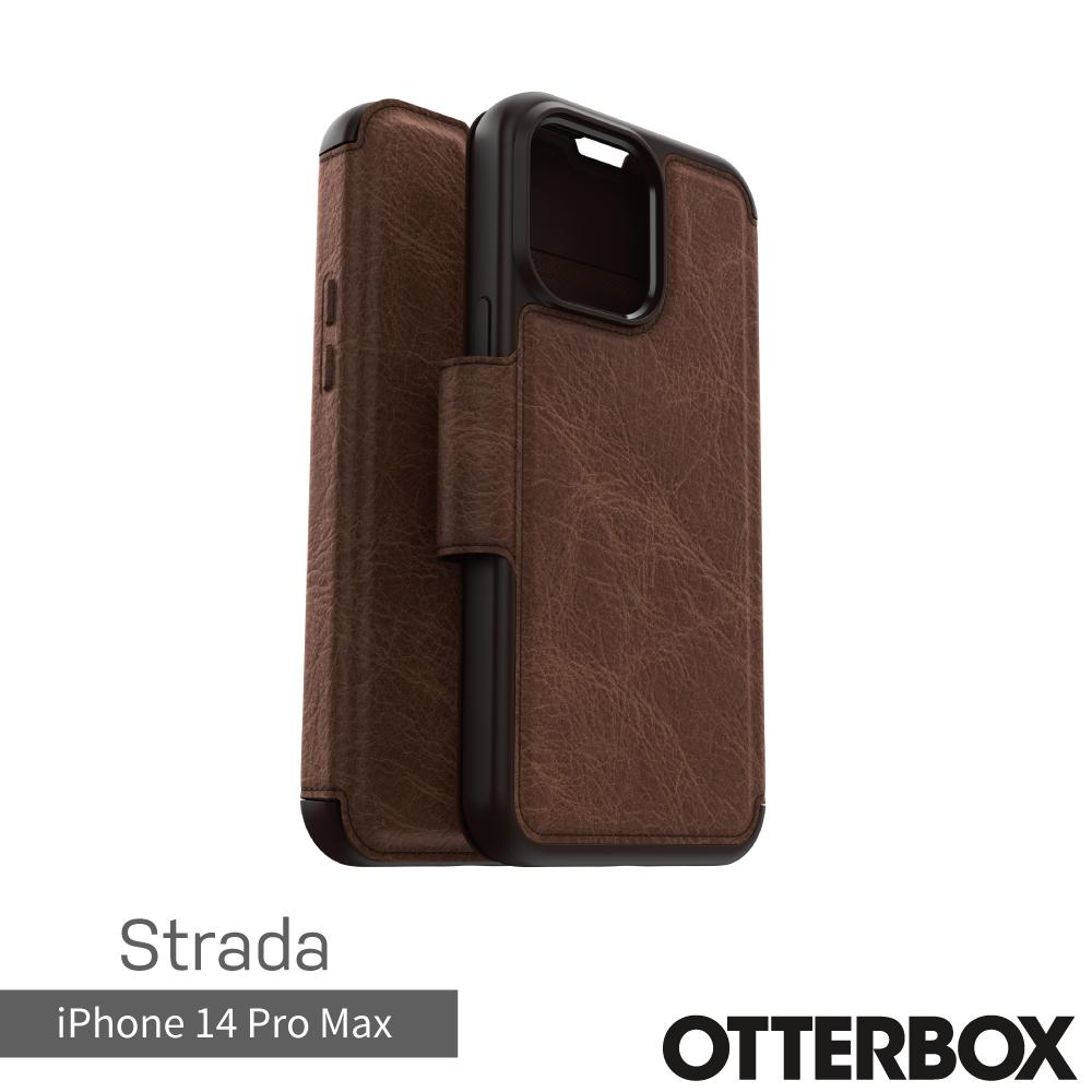 OtterBox iPhone 14 Pro Max Strada步道者系列真皮掀蓋保護殼