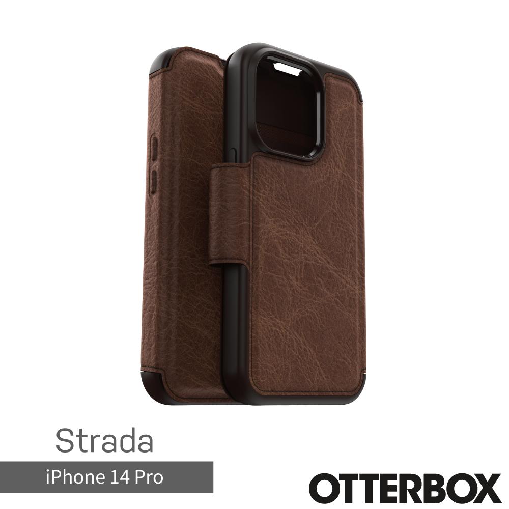 OtterBox iPhone 14 Pro Strada步道者系列真皮掀蓋保護殼