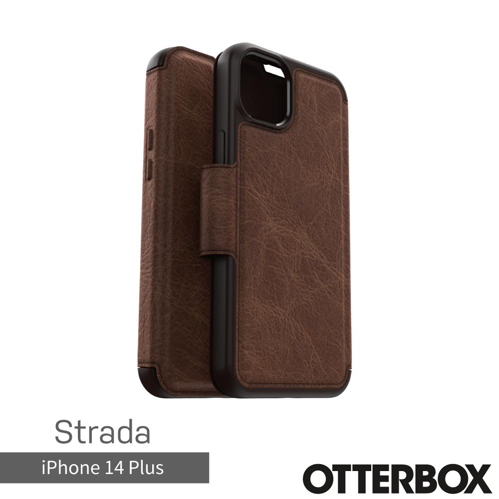 OtterBox iPhone 14 Plus Strada步道者系列真皮掀蓋保護殼