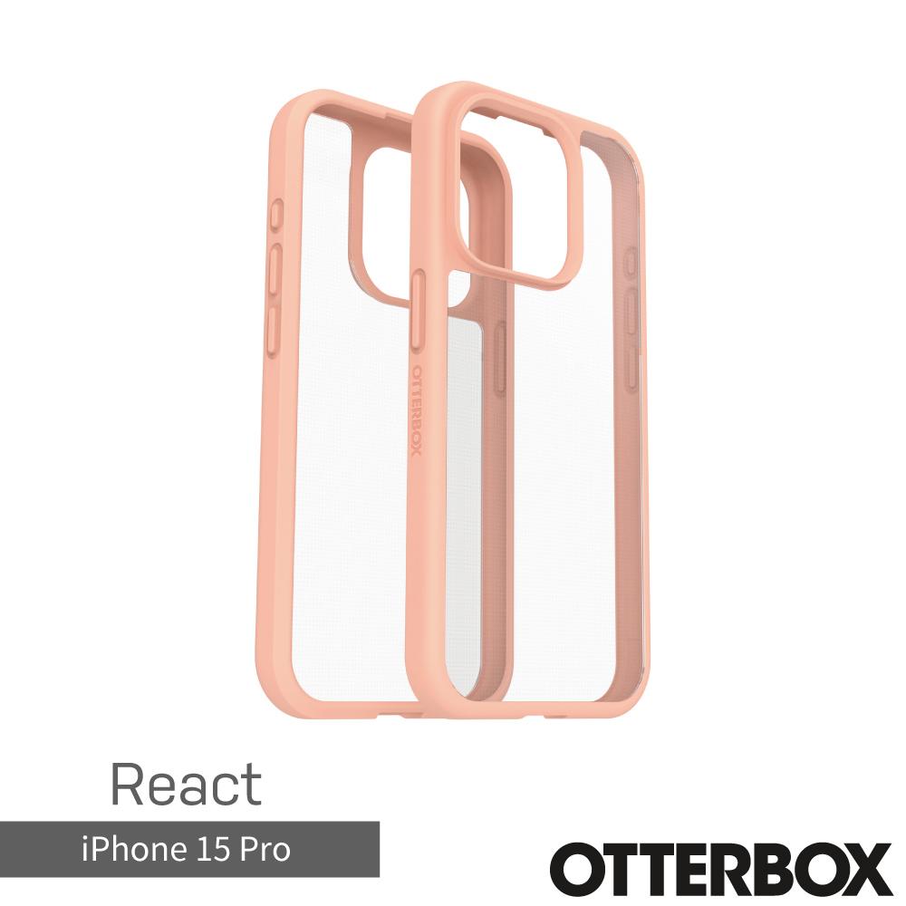 【OtterBox】OtterBox  iPhone 15 Pro 6.1吋 React 輕透防摔殼 (橙透)
