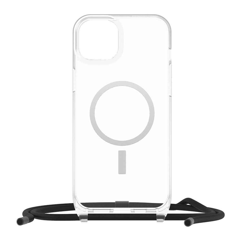 【OtterBox】OtterBox  iPhone 15 Plus 6.7吋 ReactNecklace 簡約掛繩輕透防摔殼(透明)