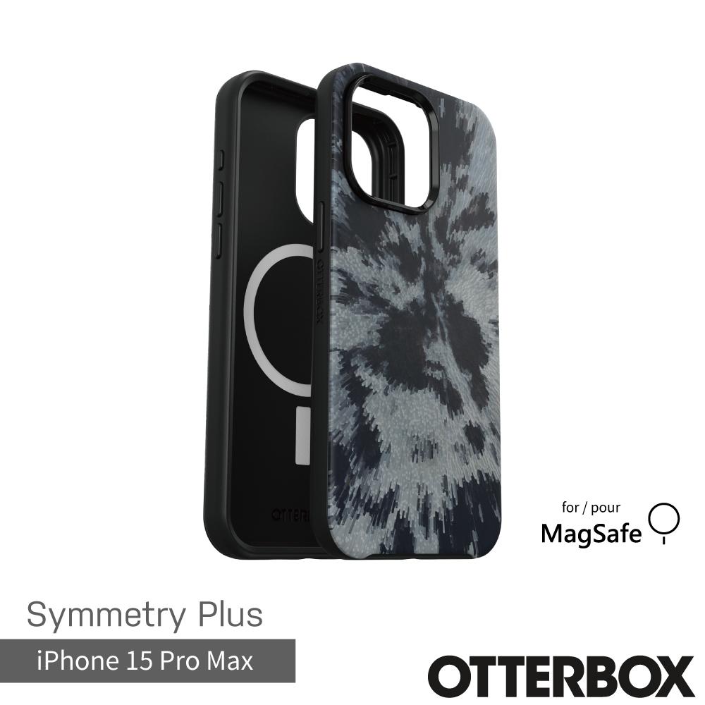 【OtterBox】OtterBox  iPhone 15 Pro Max 6.7吋 Symmetry Plus 炫彩幾何保護殼-幻影黑(支援MagSafe)