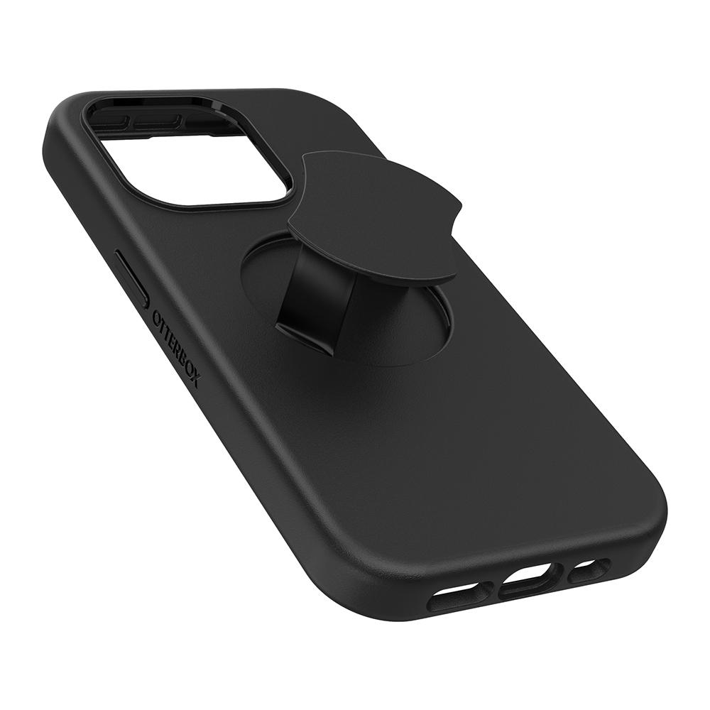 【OtterBox】OtterBox  iPhone 15 Pro 6.1吋 OtterGrip Symmetry 炫彩幾何保護殼-黑(支援MagSafe)