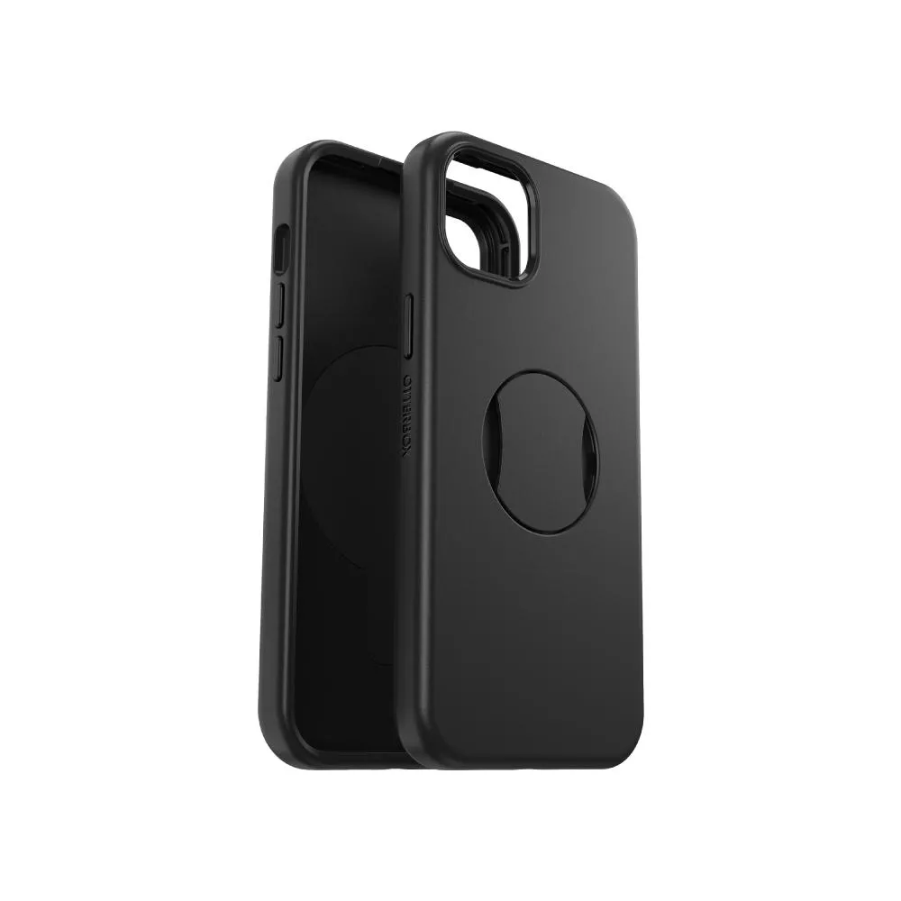 【OtterBox】OtterBox  iPhone 15 Plus 6.7吋 OtterGrip Symmetry 炫彩幾何保護殼-黑(支援MagSafe)