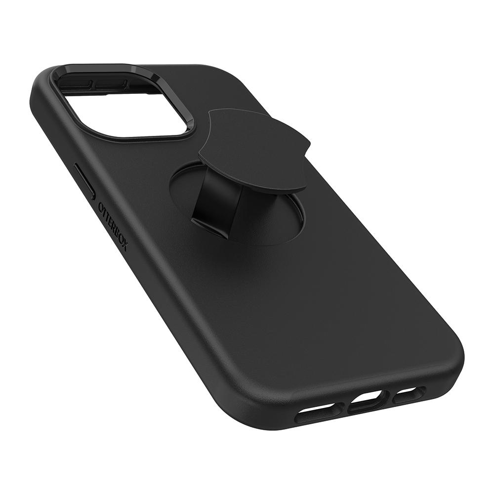 【OtterBox】OtterBox  iPhone 15 Pro Max 6.7吋 OtterGrip Symmetry 炫彩幾何保護殼-黑(支援MagSafe)