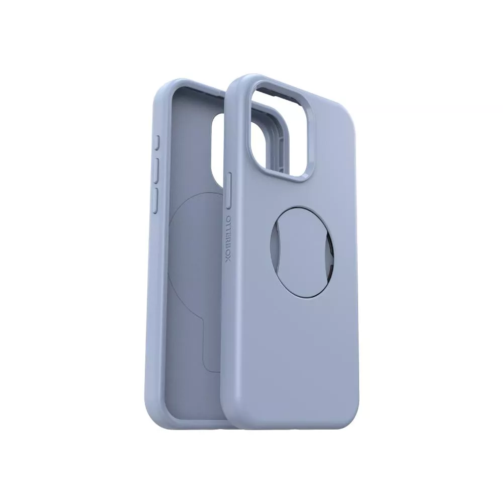【OtterBox】OtterBox  iPhone 15 Pro Max 6.7吋 OtterGrip Symmetry 炫彩幾何保護殼-藍(支援MagSafe)
