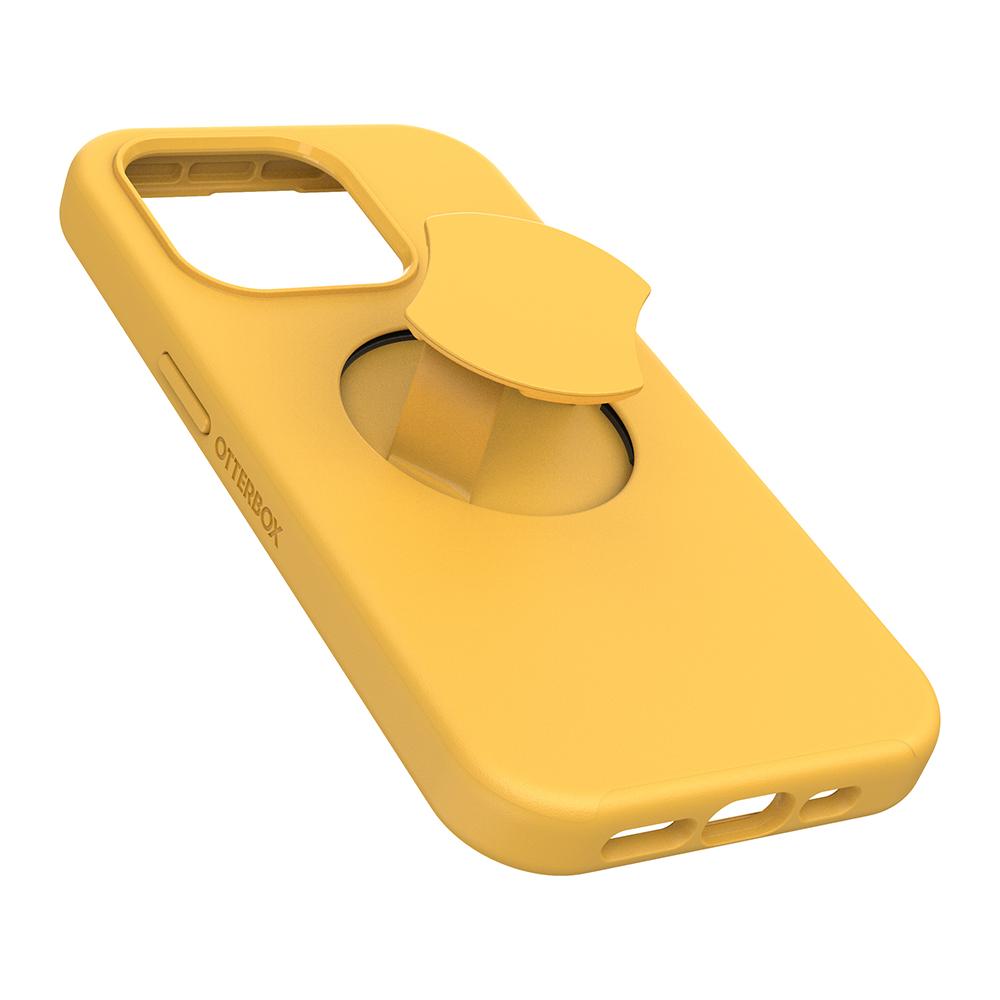 【OtterBox】OtterBox  iPhone 15 Pro 6.1吋 OtterGrip Symmetry 炫彩幾何保護殼-黃(支援MagSafe)