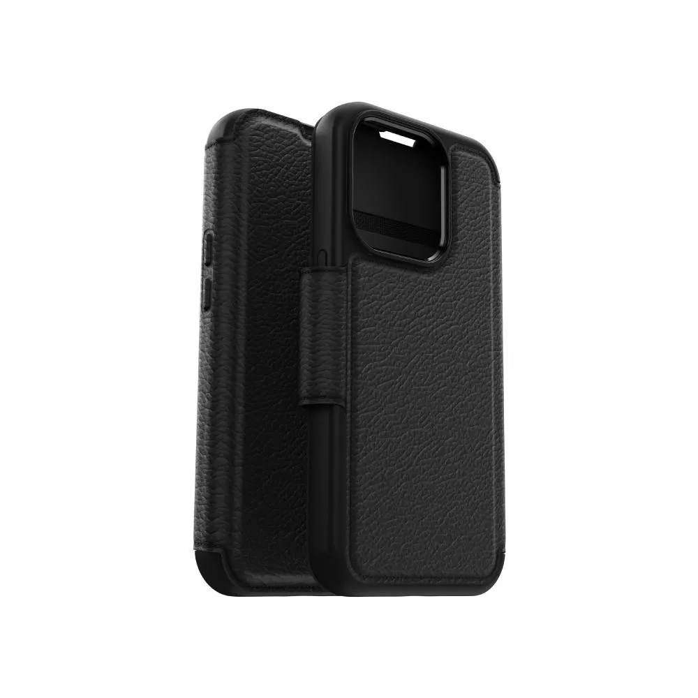 【OtterBox】OtterBox  iPhone 15 Pro 6.1吋 Strada 步道者系列真皮掀蓋保護殼-黑(支援MagSafe)