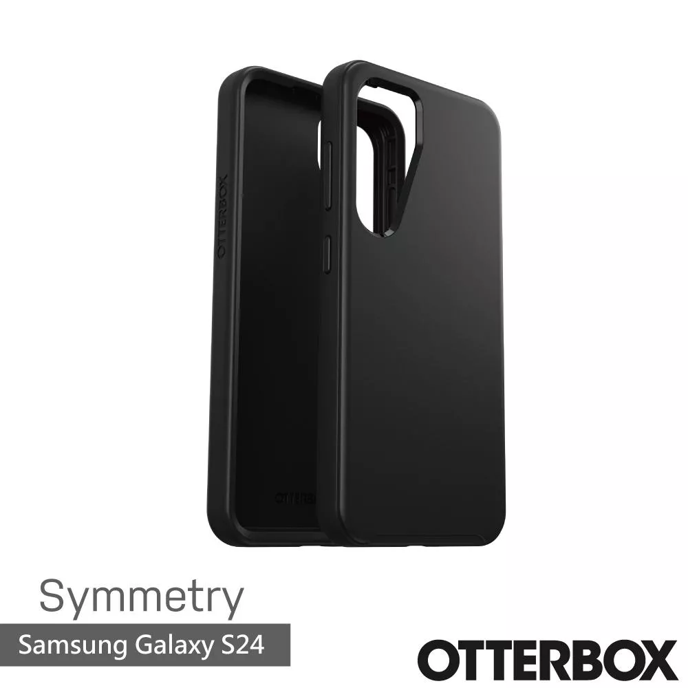 Samsung Galaxy S24 Symmetry 炫彩幾何保護殼-黑色