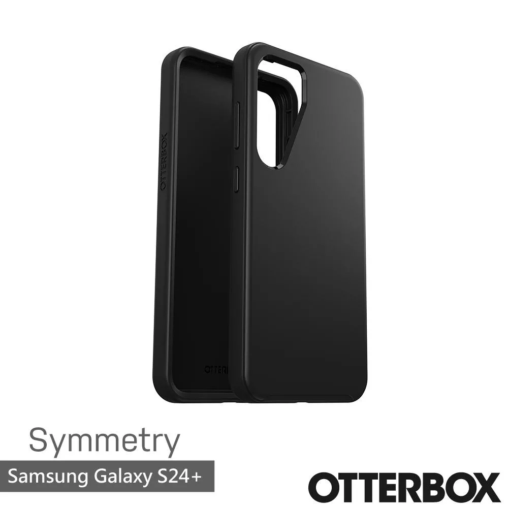 Samsung Galaxy S24+ Symmetry 炫彩幾何保護殼-黑