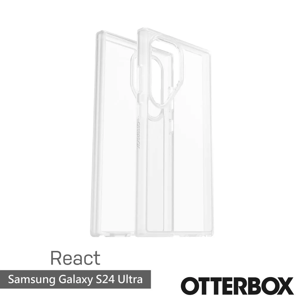 Samsung Galaxy S24 Ultra React 輕透防摔殼-透明