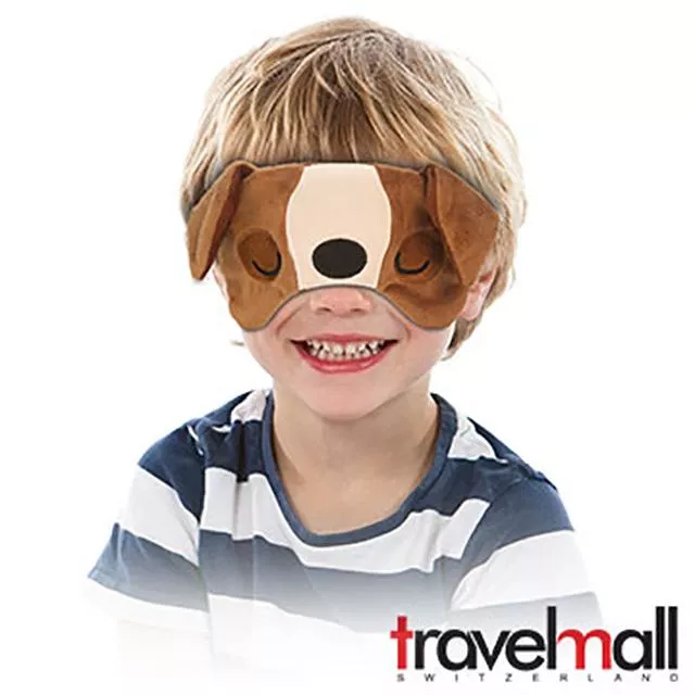 Travelmall 舒適旅行眼罩-鬥牛犬