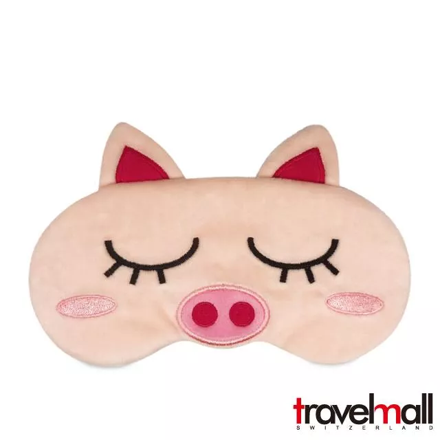 Travelmall 舒適旅行眼罩-小豬