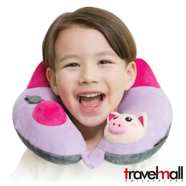 Travelmall 專利 3D 按壓式充氣枕-小豬