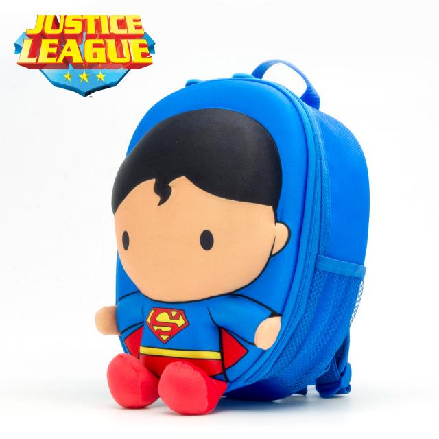 DC 正義聯盟兒童授權公仔背包-超人