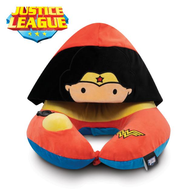 DC 正義聯盟兒童授權公仔連帽頸枕-神力女超人