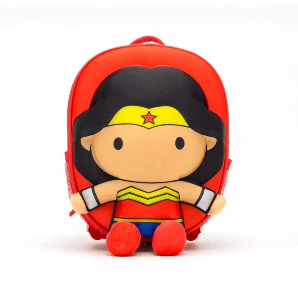 DC 正義聯盟兒童授權公仔背包-神力女超人