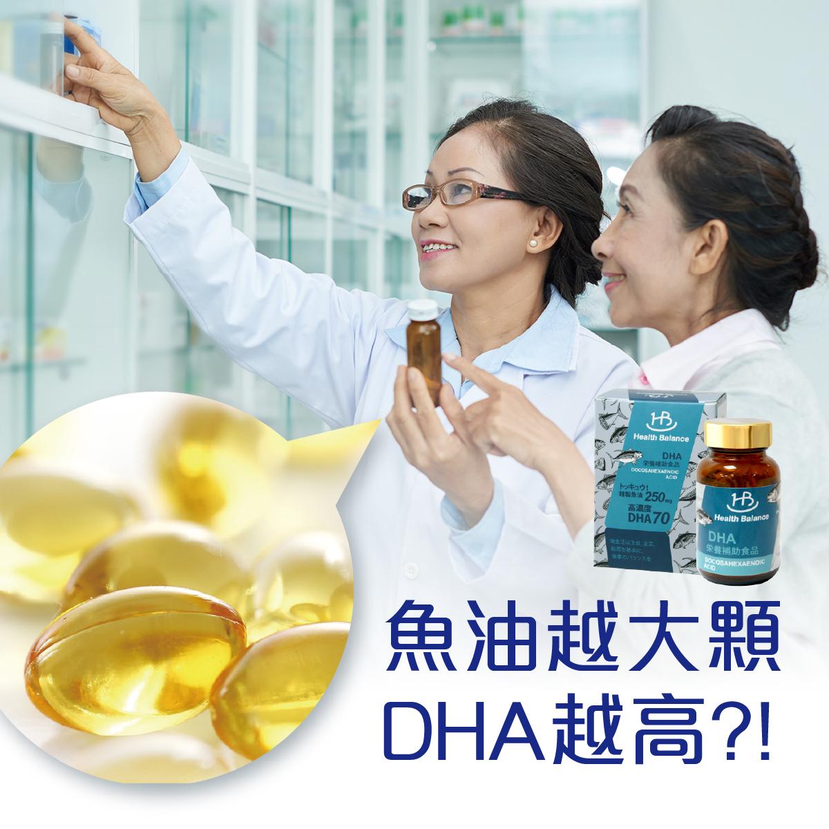 【魚油越大顆 DHA含量越高?!】