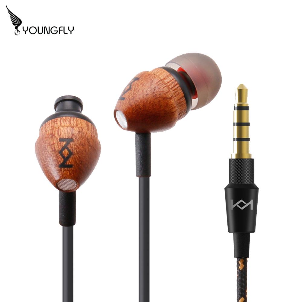 YoungFly 重低音入耳式質感原木耳機 H70