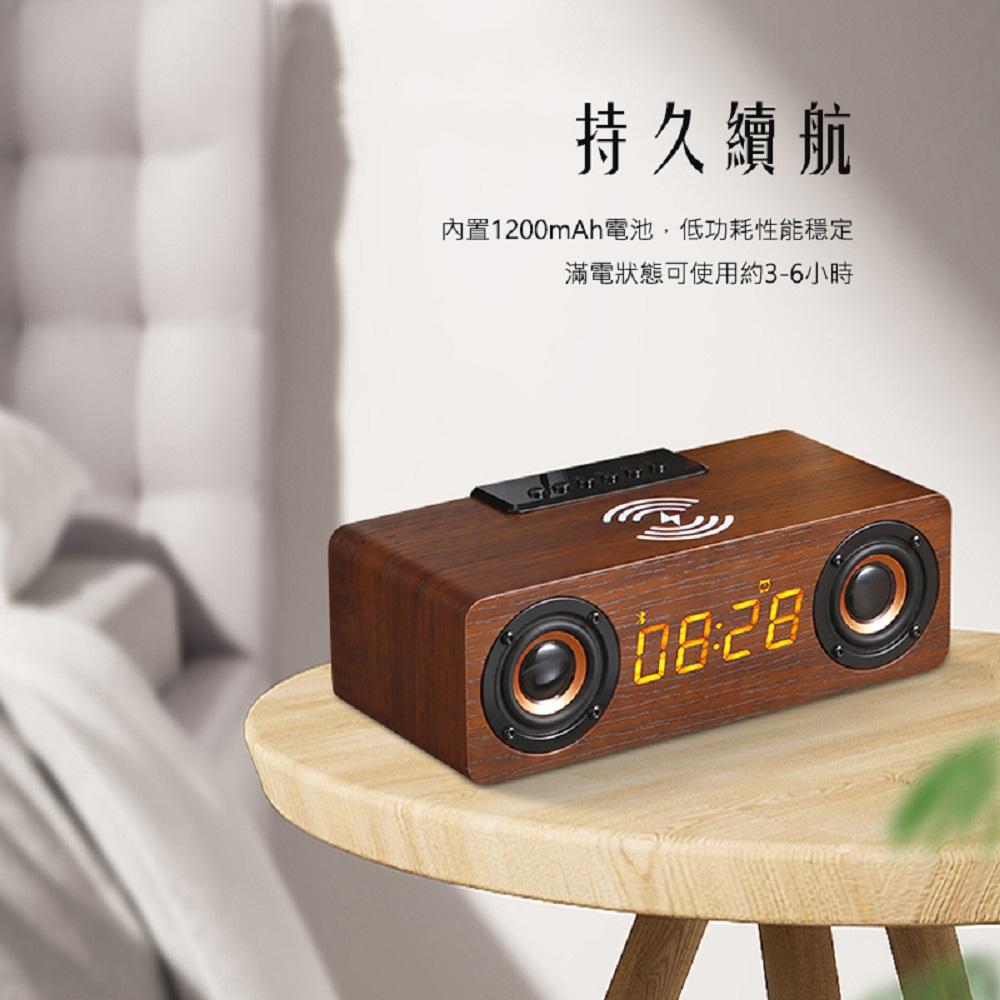【Youngfly】高質感無線充電木紋藍芽音箱 YF-K1 2022新品上市