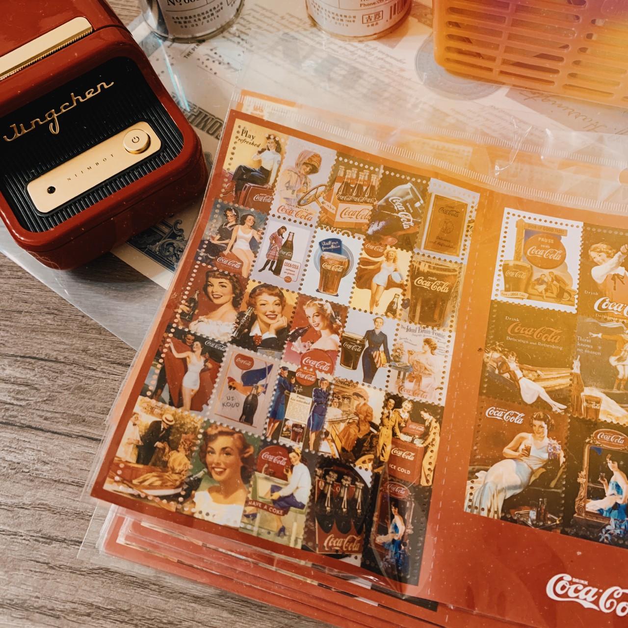 CHON ❶復古記憶可樂甜點裝飾郵票