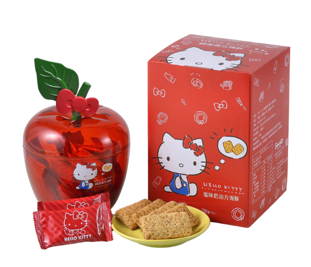 Hello Kitty-塩味奶油方塊酥紅蘋果禮盒