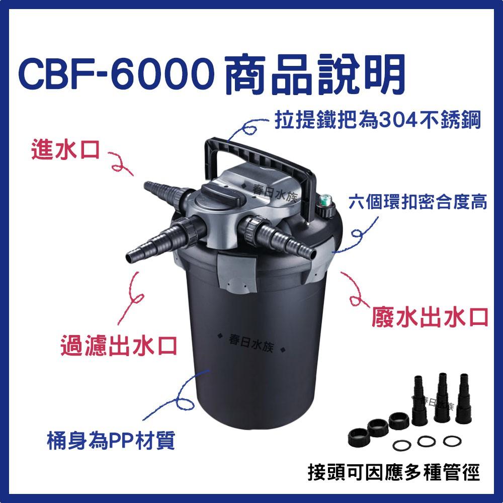 JEBAO  反逆洗圓桶過濾器 內附殺菌燈 CBF-6000 CBF-12000 池塘過濾桶 捷寶