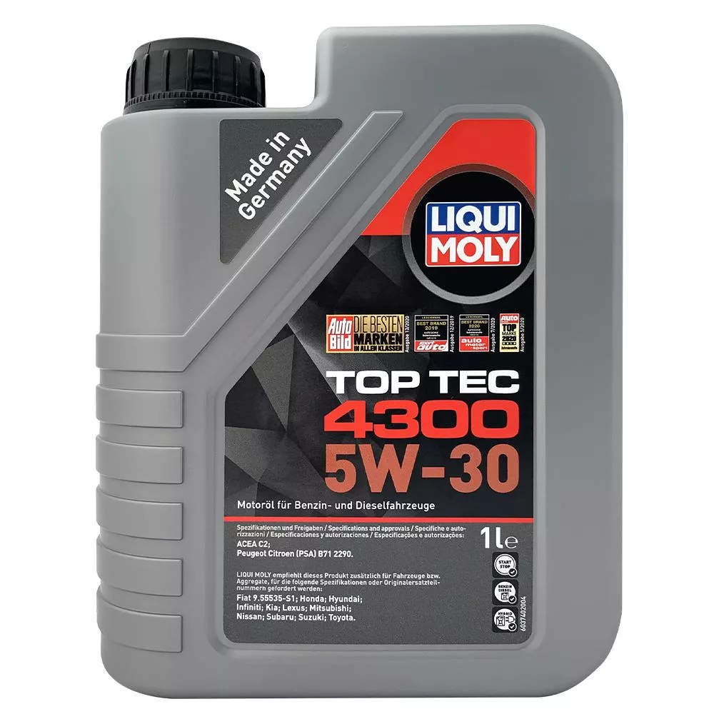 LIQUI MOLY TOP TEC 4300 5W30 日系車 全合成機油 DPF/SCR適用