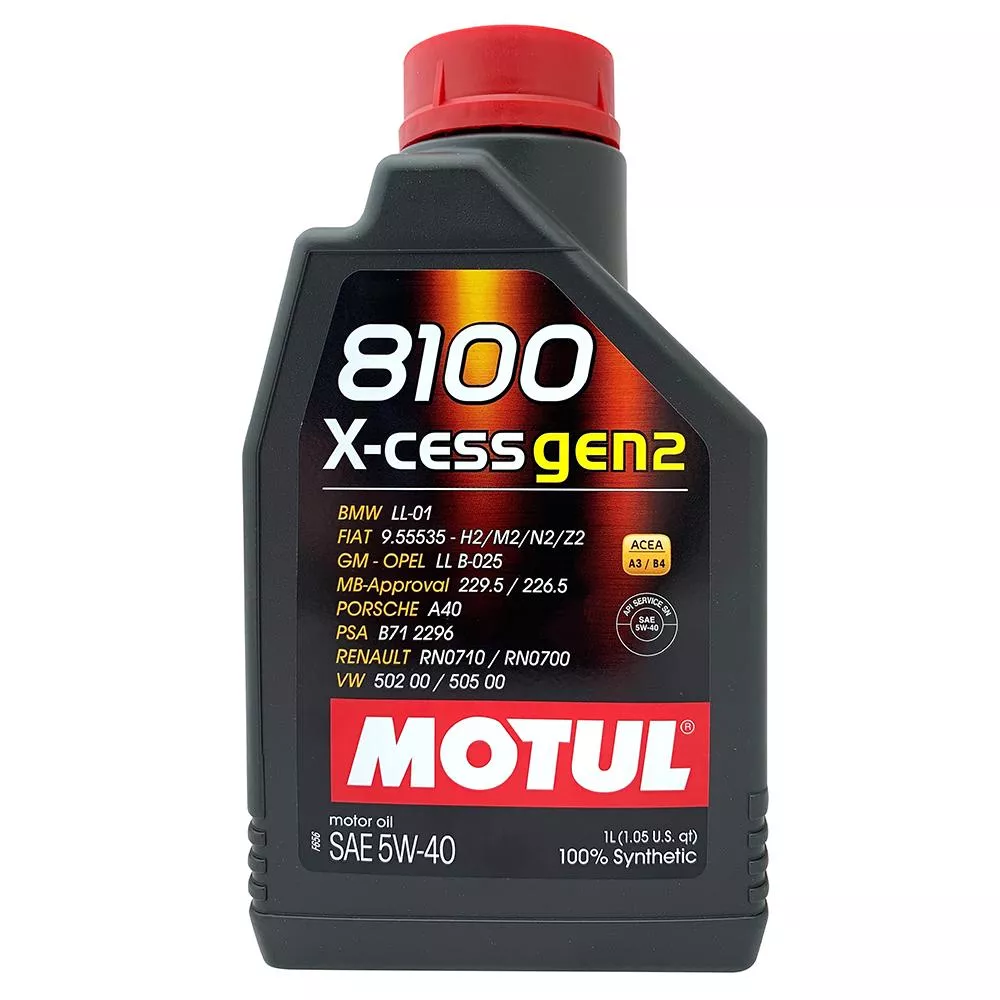 MOTUL 8100 X-cess gen2 5W40 全合成機油 長效型 汽油車款專用