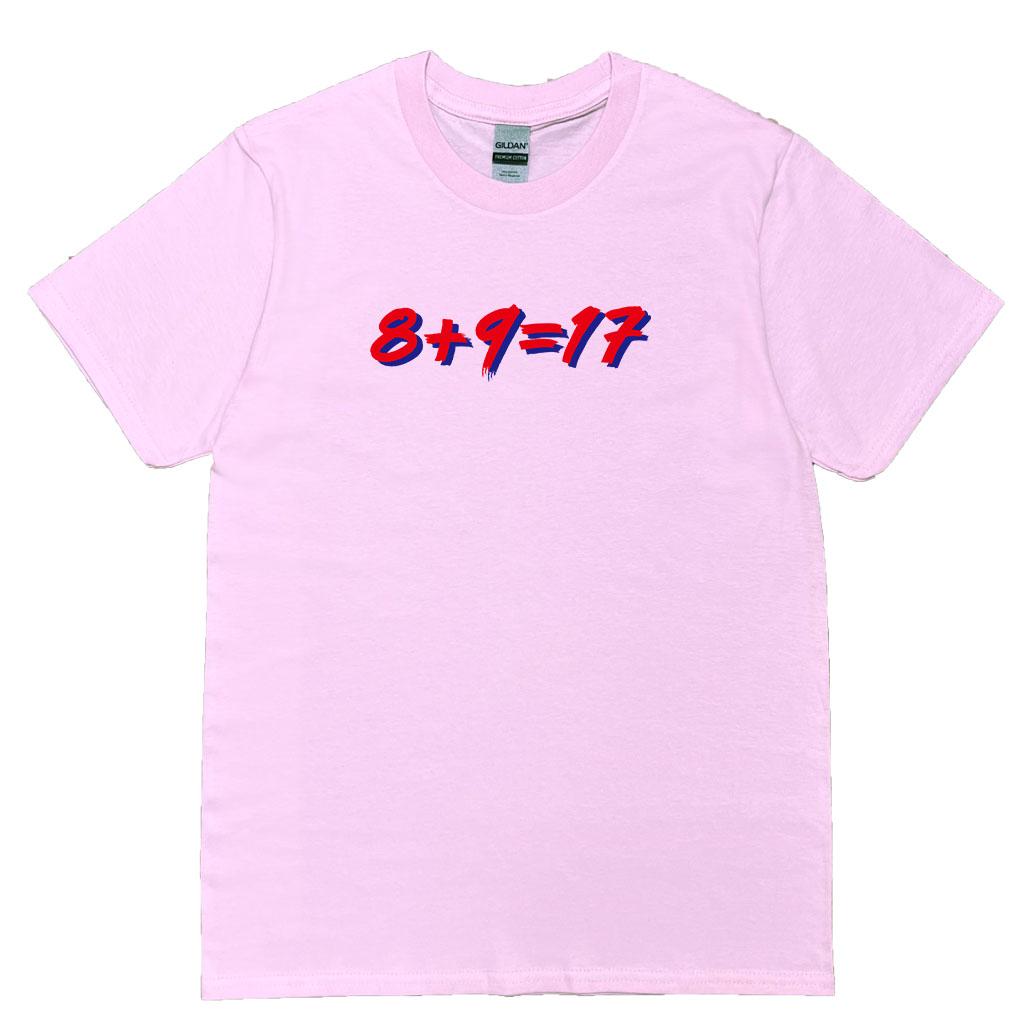 宵夜服飾night snack 個性創意圖T-shirt 8+9=17炫彩數字 男女可穿 XS~2XL