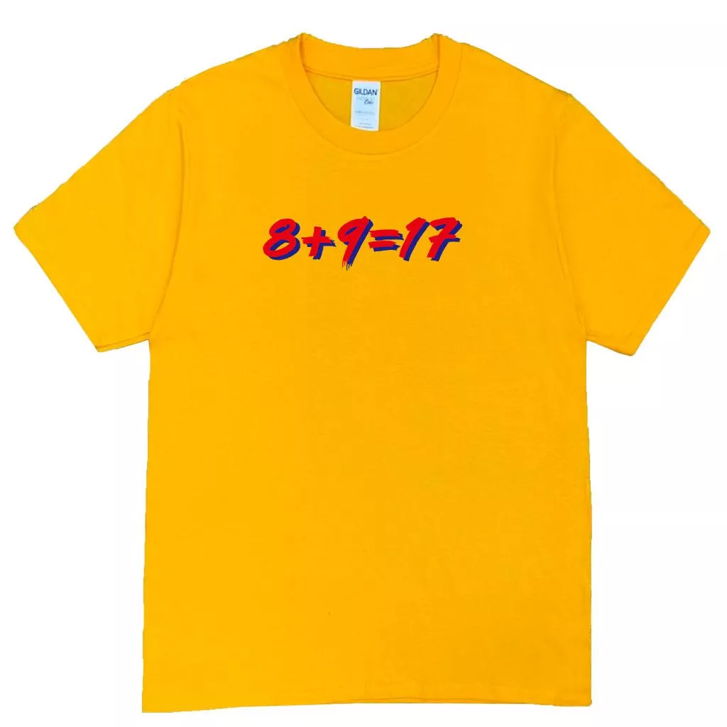 宵夜服飾night snack 個性創意圖T-shirt 8+9=17炫彩數字 男女可穿 XS~2XL