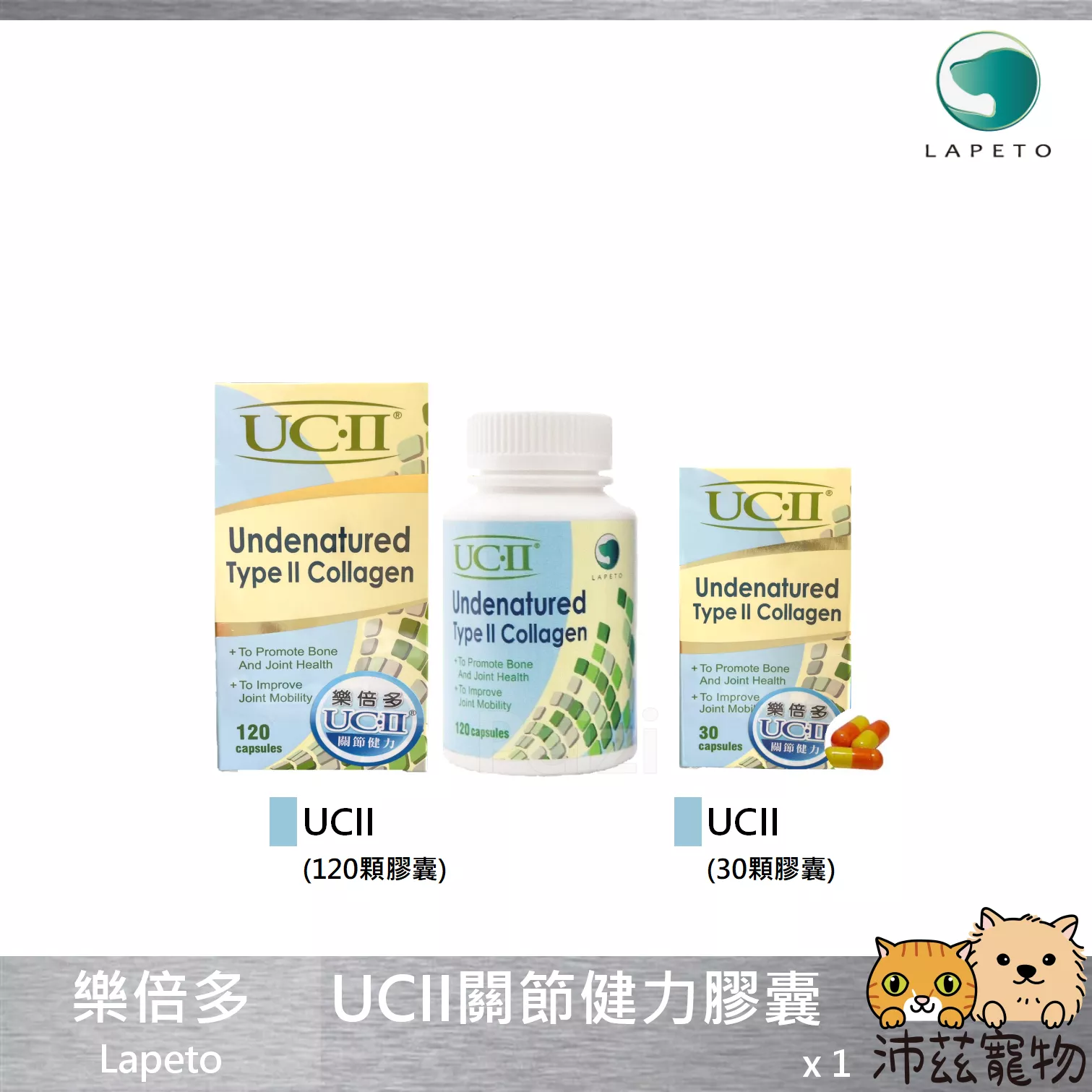 【樂倍多 Lapeto UC-II 非變性二型膠原蛋白】UCII 膠原蛋白 關節 台灣 狗 保健品