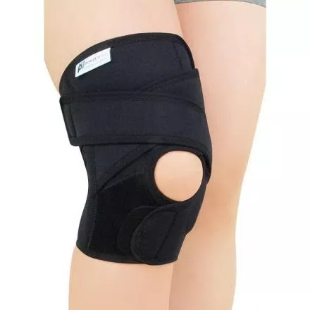 護膝 膝部護具 X型加壓護膝+矽膠穩固髕骨 保衛國際 Power Well LNN-0003(台灣製造 MIT)