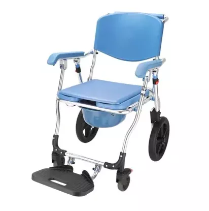 便盆椅 便器椅 洗澡椅 沐浴椅 附輪便器沐浴椅 杏華 CH-KD669 可推至馬桶上使用